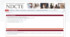 Desktop Screenshot of ndcte.org