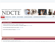 Tablet Screenshot of ndcte.org